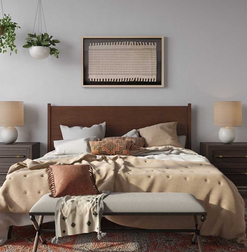 Modern, Bohemian, Global Bedroom Design by Havenly Interior Designer Leah
