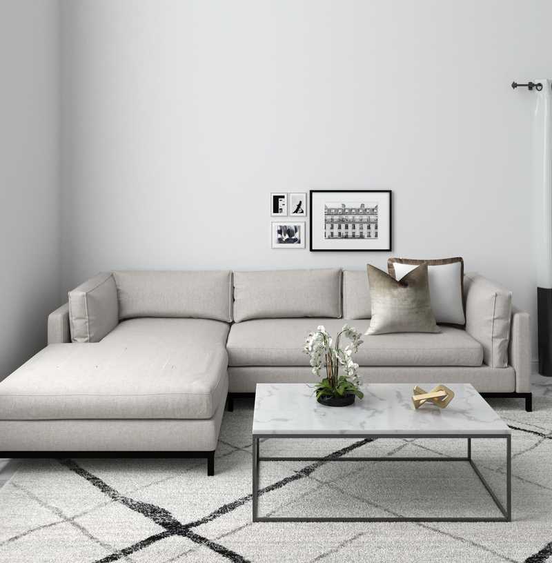 Modern, Classic Living Room Design by Havenly Interior Designer Sophia