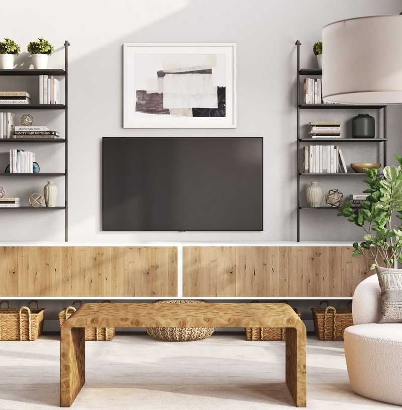 Modern, Minimal Living Room Design by Havenly Interior Designer Michelle