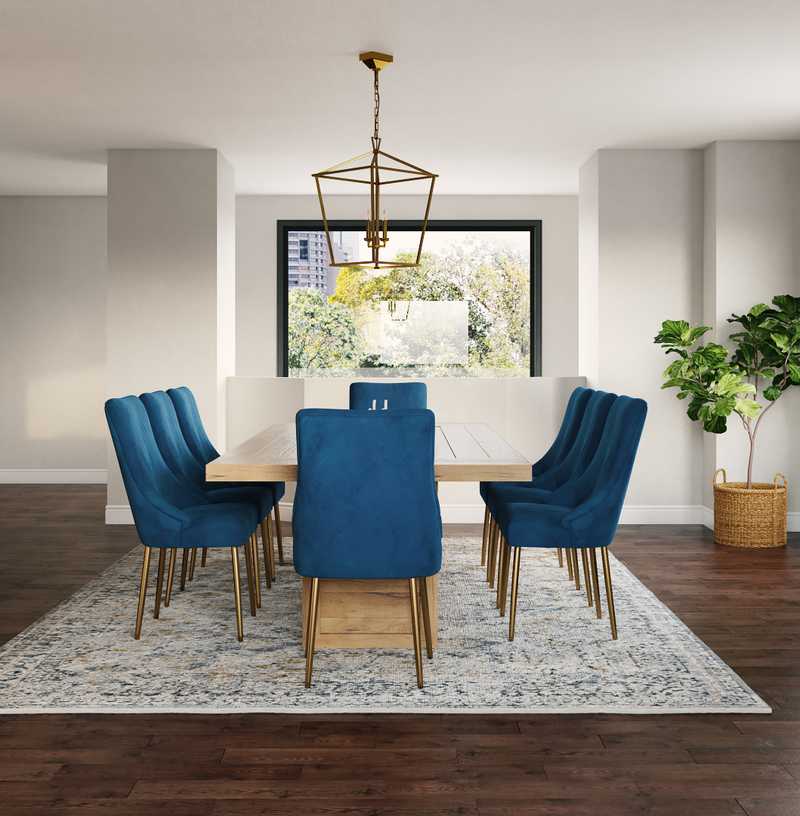 Contemporary, Midcentury Modern Dining Room Design by Havenly Interior Designer Dani