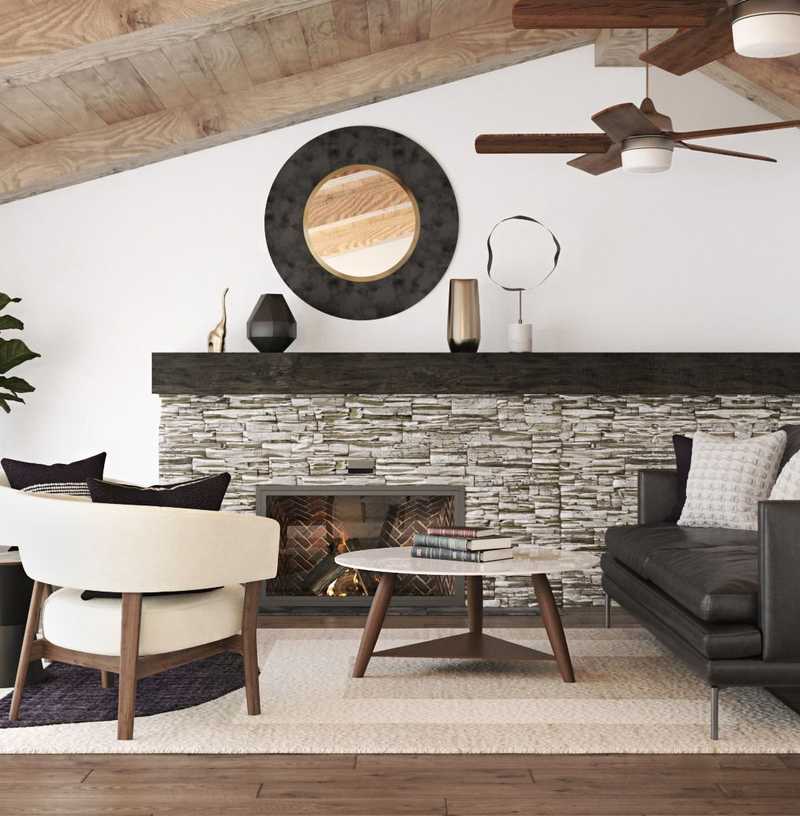 Midcentury Modern Living Room Design by Havenly Interior Designer Jacqueline