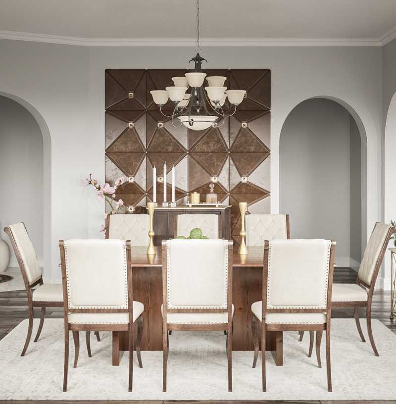 Contemporary Dining Room Design by Havenly Interior Designer Karen