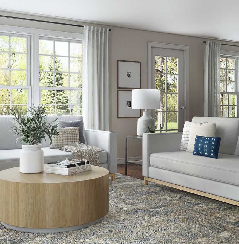 Contemporary, Classic, Transitional Living Room Design by Havenly Interior Designer Sarah