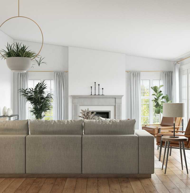 Modern, Minimal Living Room Design by Havenly Interior Designer Sarah