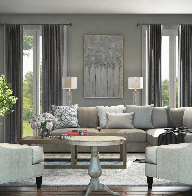 Classic, Traditional, Transitional Living Room Design by Havenly Interior Designer Charee
