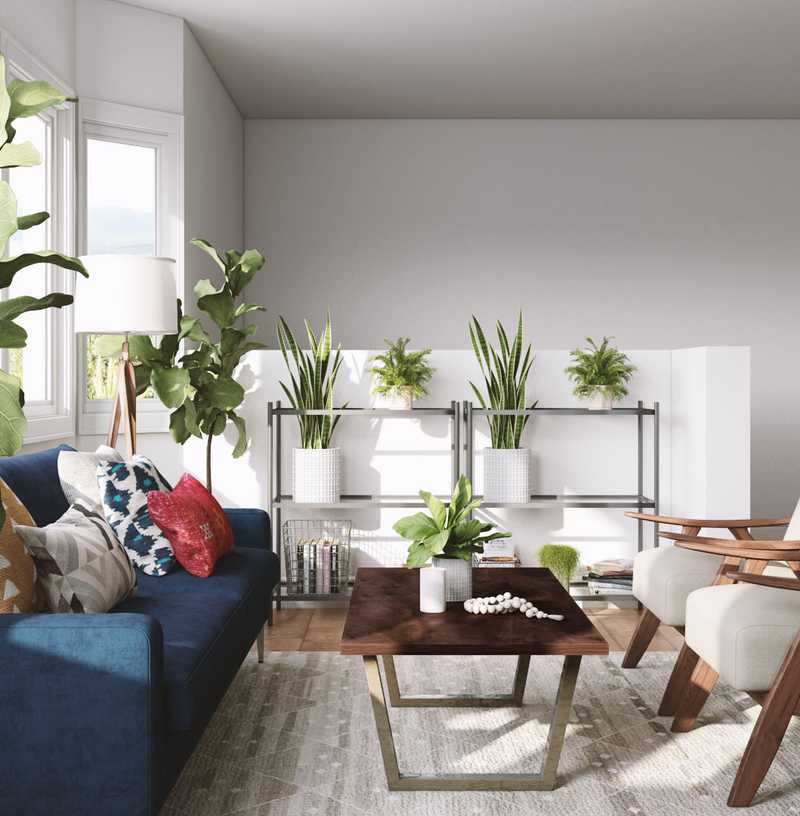 Midcentury Modern Living Room Design by Havenly Interior Designer Jodi