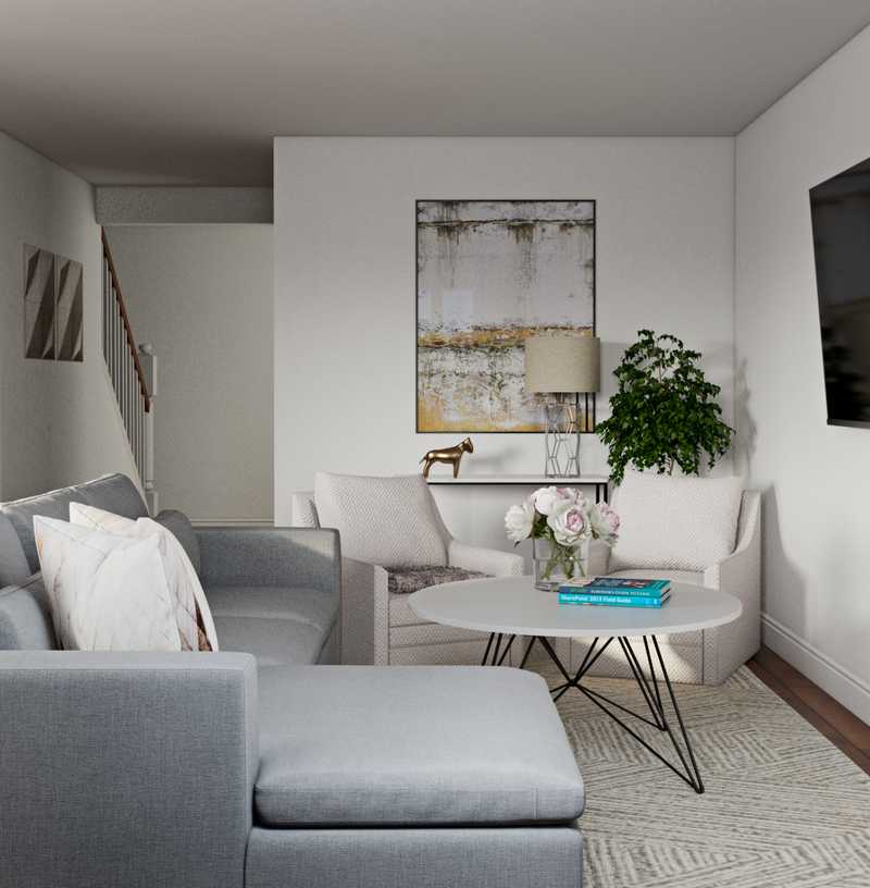 Classic, Transitional Living Room Design by Havenly Interior Designer Marisa