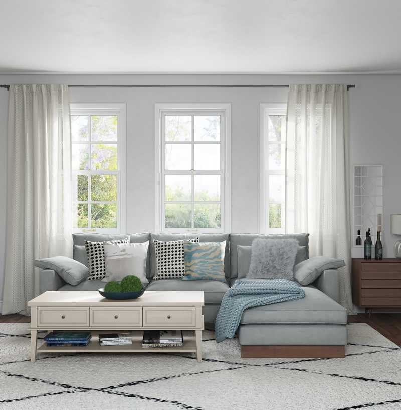 Glam Living Room Design by Havenly Interior Designer Natalie