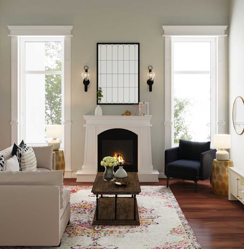 Modern, Glam Living Room Design by Havenly Interior Designer Shirley