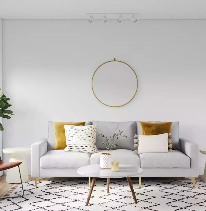 Modern, Midcentury Modern, Scandinavian Living Room Design by Havenly Interior Designer Chelsea