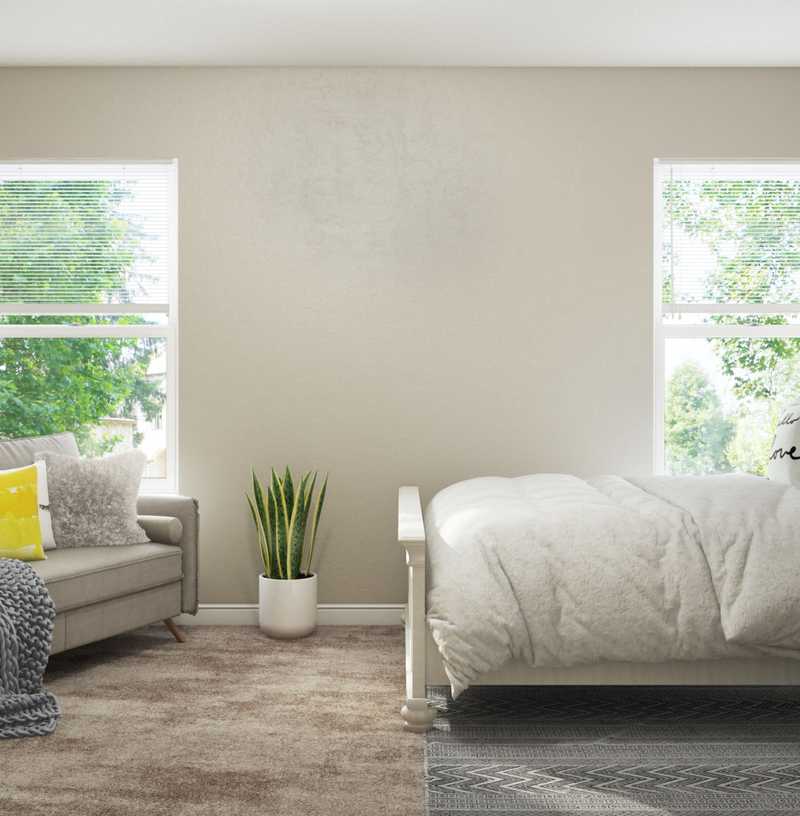Coastal, Scandinavian Bedroom Design by Havenly Interior Designer Leslie