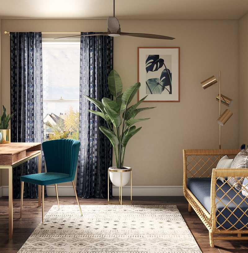 Eclectic, Bohemian Bedroom Design by Havenly Interior Designer Ashley