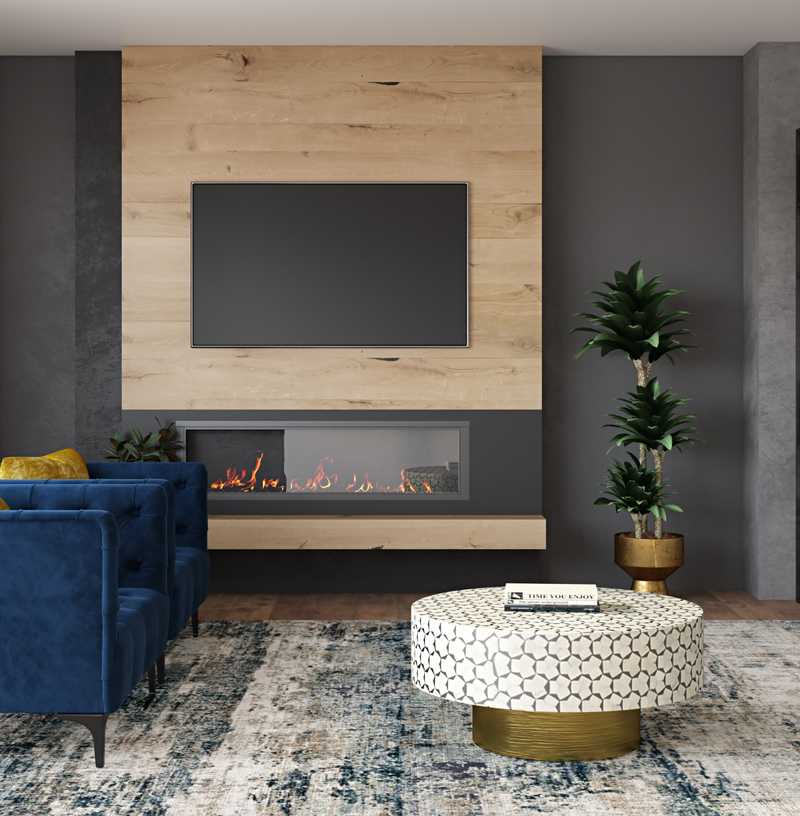 Contemporary, Modern, Minimal Living Room Design by Havenly Interior Designer Amanda