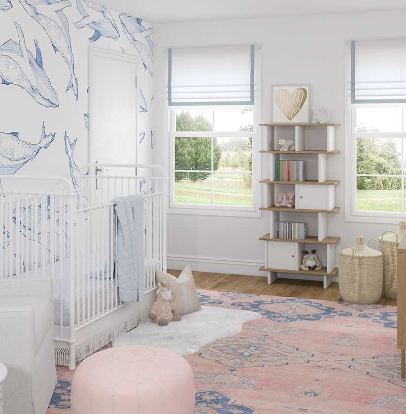 Classic, Coastal Nursery Design by Havenly Interior Designer Kelsey