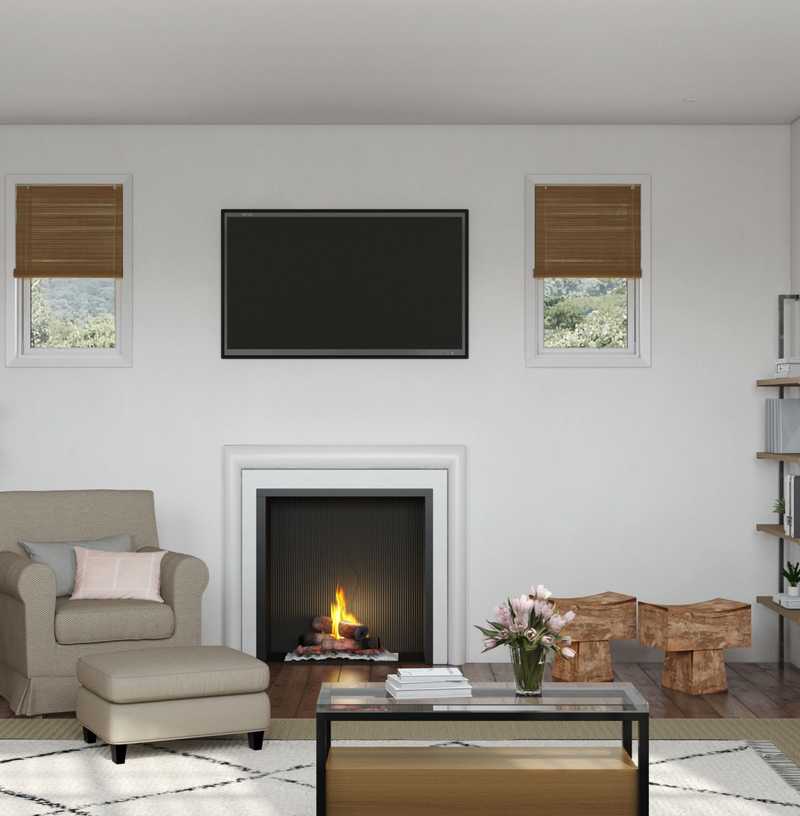 Contemporary, Bohemian Living Room Design by Havenly Interior Designer Rafaela