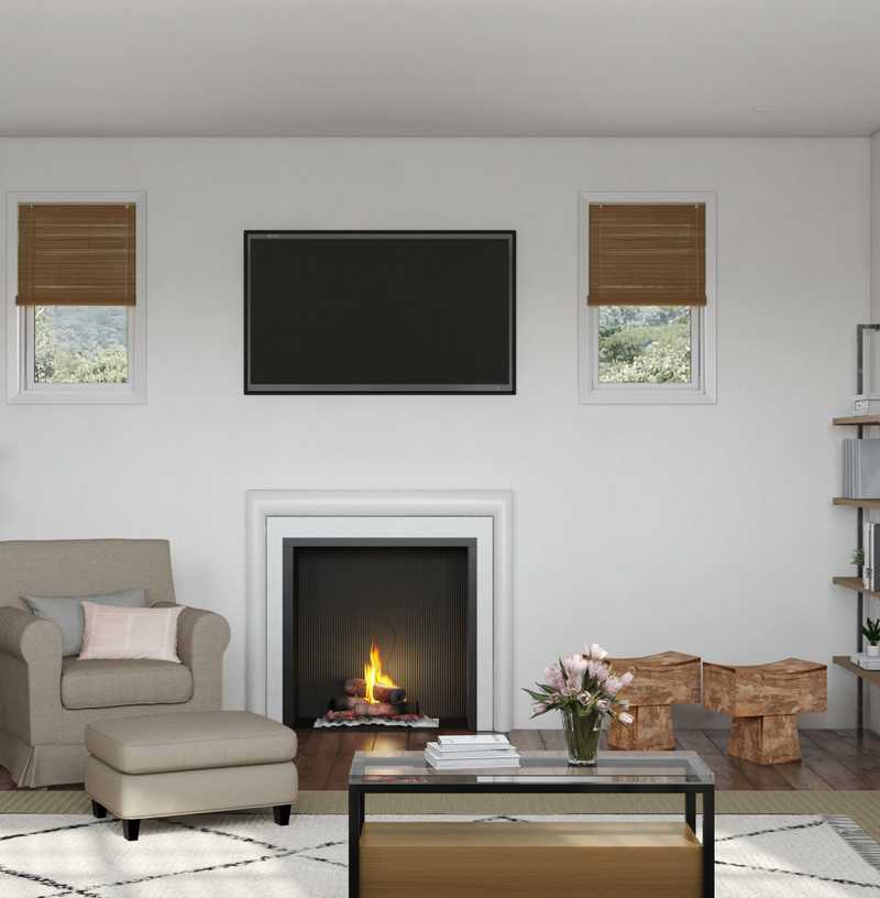 Contemporary, Bohemian Living Room Design by Havenly Interior Designer Rafaela