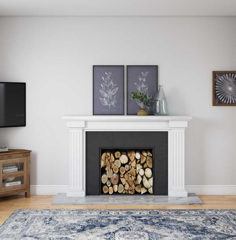 Classic, Traditional, Farmhouse Living Room Design by Havenly Interior Designer Kelcie