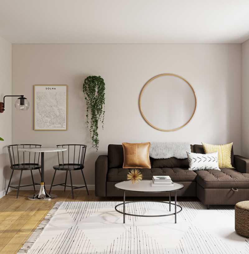 Eclectic, Bohemian Living Room Design by Havenly Interior Designer Leslie
