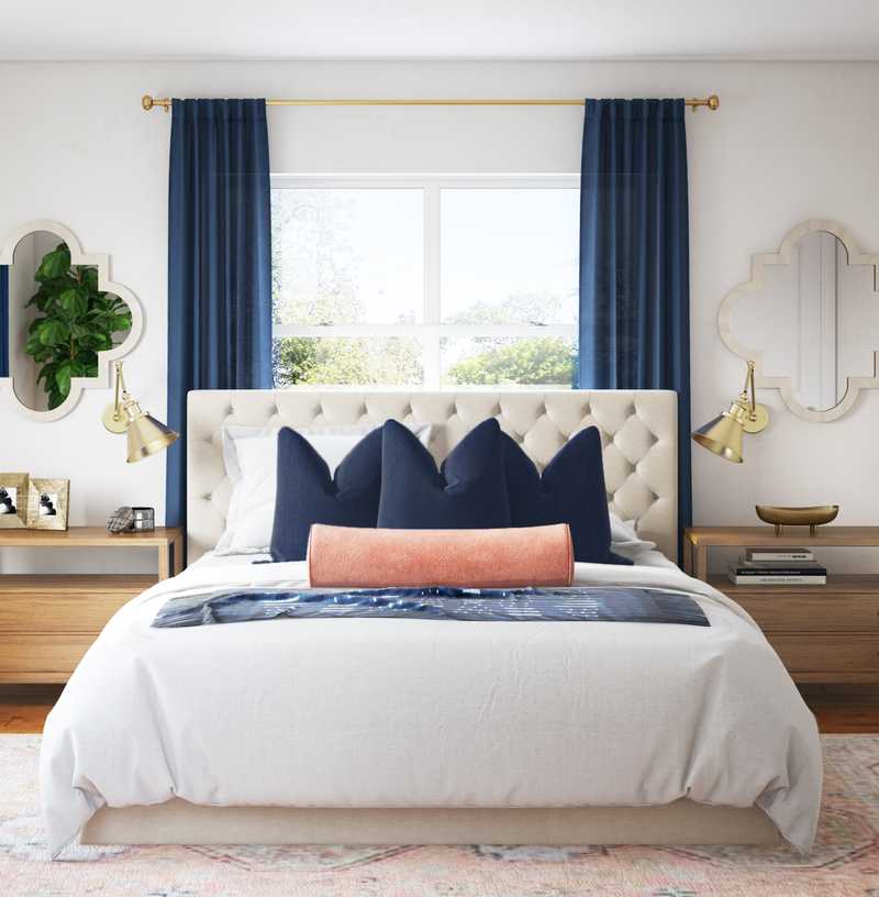 Contemporary, Modern, Glam Bedroom Design by Havenly Interior Designer Shannon