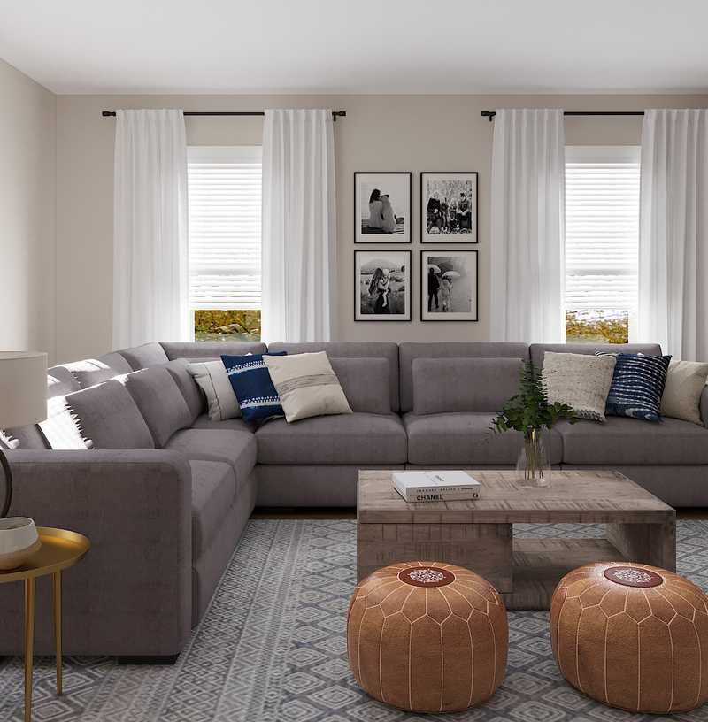 Modern, Classic, Transitional Living Room Design by Havenly Interior Designer Sam