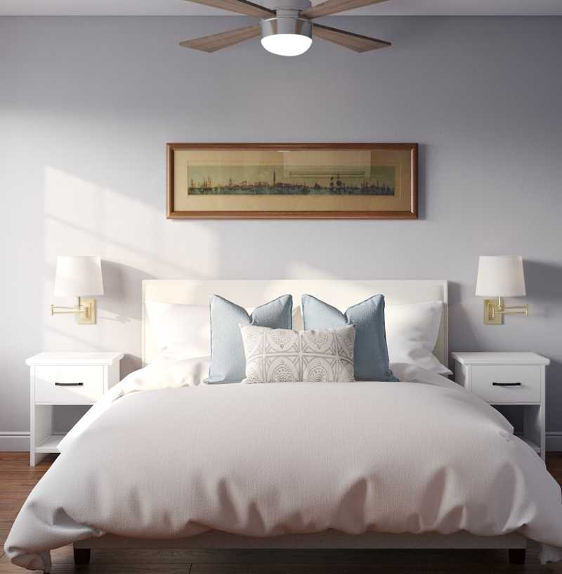 Contemporary, Classic, Coastal Bedroom Design by Havenly Interior Designer Kylie