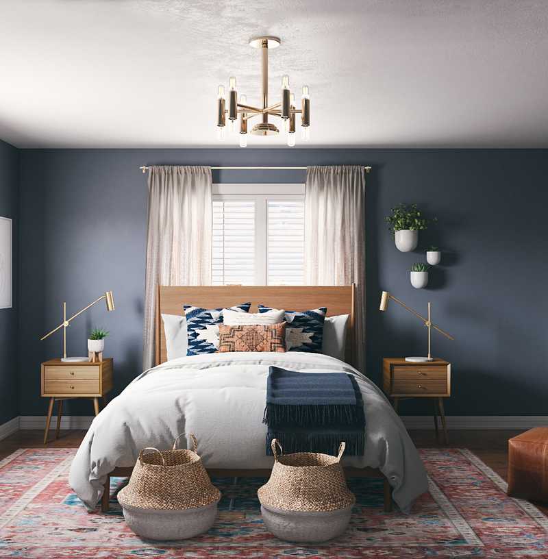 Eclectic, Bohemian Bedroom Design by Havenly Interior Designer Henrieta