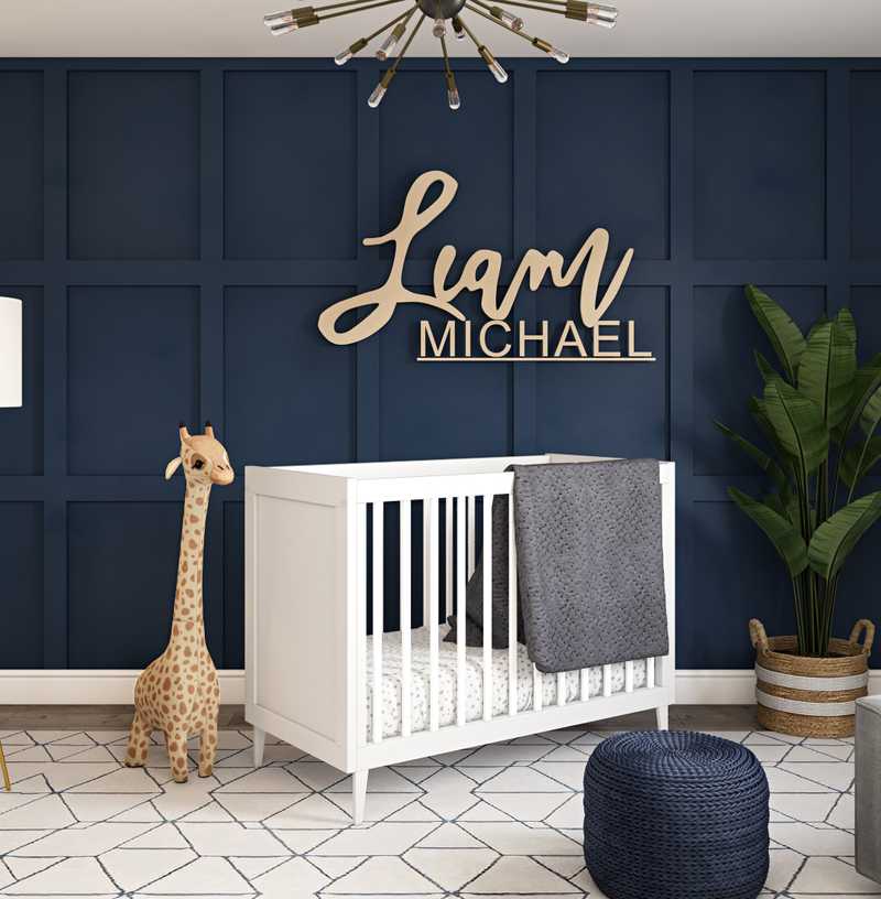 Contemporary, Modern, Minimal Nursery Design by Havenly Interior Designer Brooke