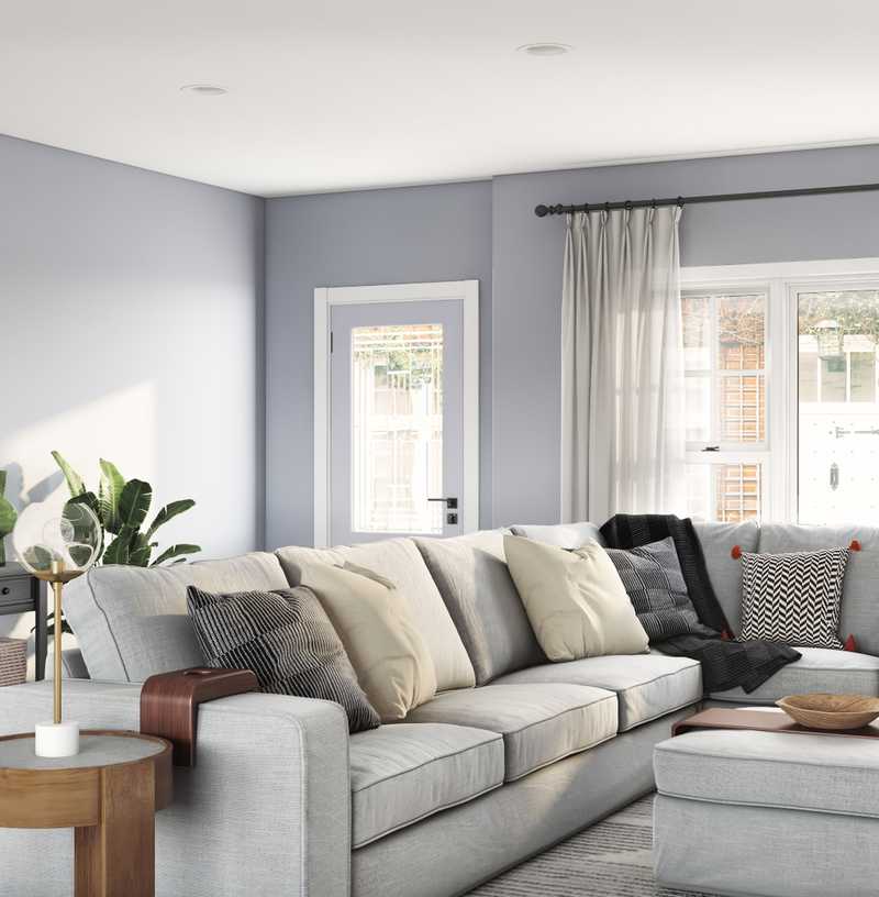 Midcentury Modern Living Room Design by Havenly Interior Designer Whitney