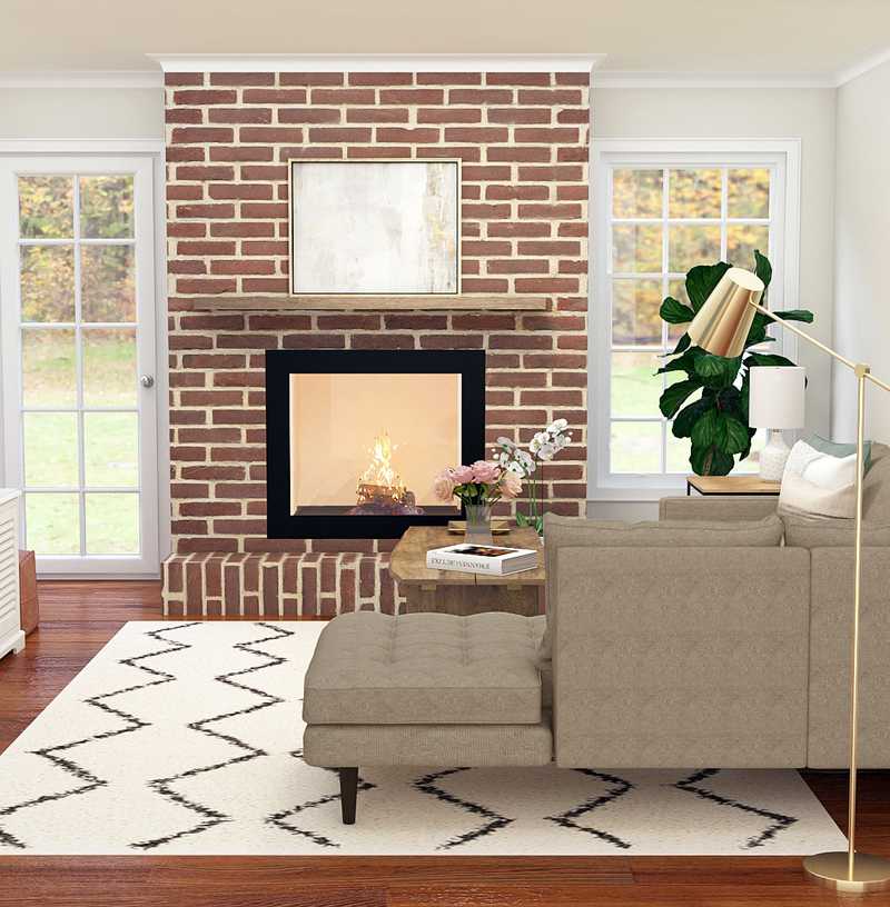 Eclectic Living Room Design by Havenly Interior Designer Vivian