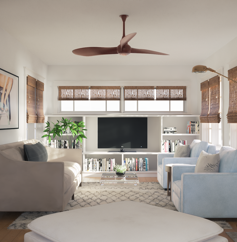 Eclectic, Bohemian Living Room Design by Havenly Interior Designer Kate