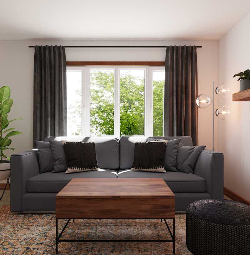 Midcentury Modern, Scandinavian Living Room Design by Havenly Interior Designer Kyla