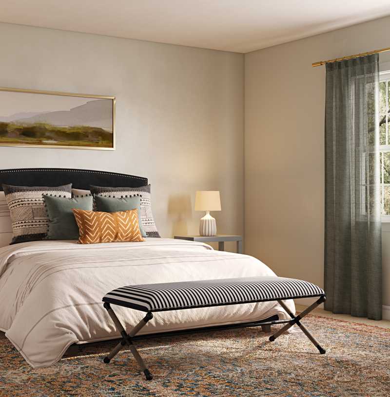 Modern, Vintage Bedroom Design by Havenly Interior Designer Caroline