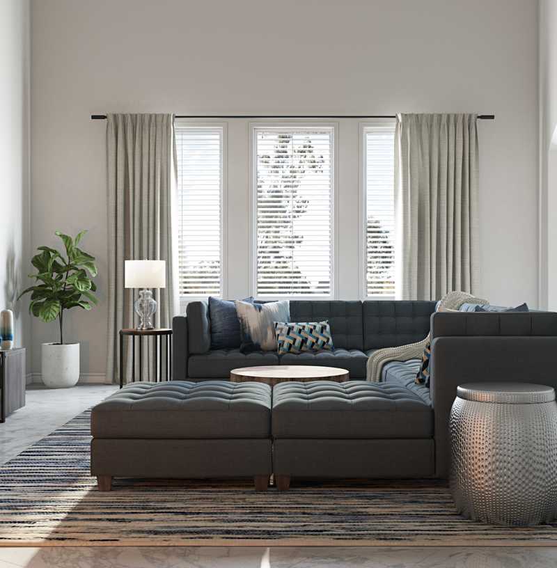 Traditional Living Room Design by Havenly Interior Designer Cathrine