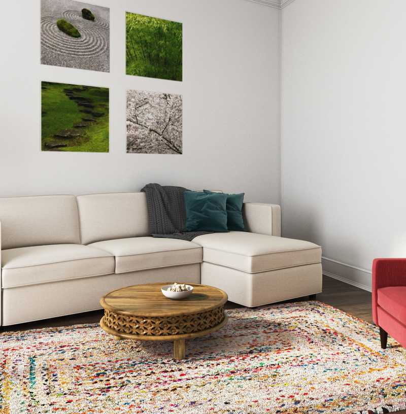 Eclectic, Bohemian Living Room Design by Havenly Interior Designer Nicole
