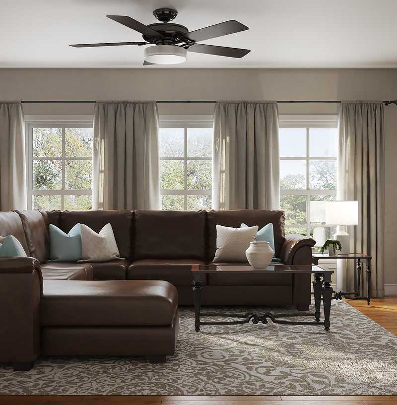 Classic, Traditional Living Room Design by Havenly Interior Designer Michelle