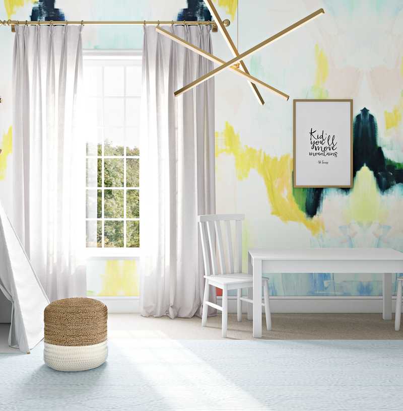 Modern, Bohemian Living Room Design by Havenly Interior Designer Sarah