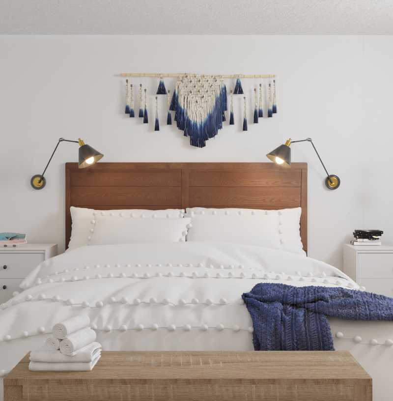 Bohemian, Midcentury Modern, Scandinavian Bedroom Design by Havenly Interior Designer Tori