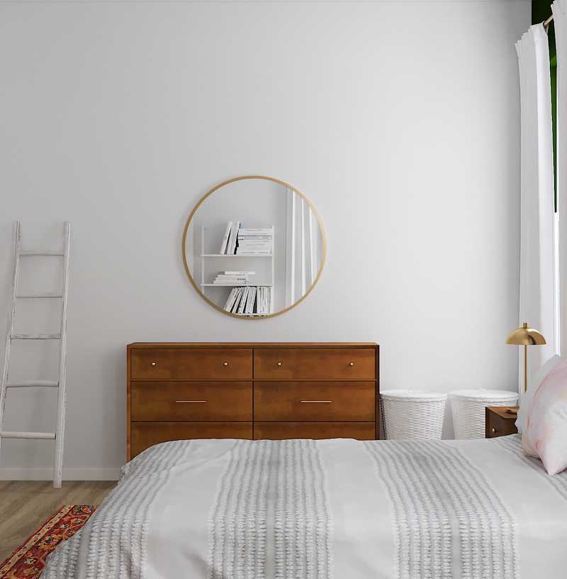Glam, Midcentury Modern, Minimal Bedroom Design by Havenly Interior Designer Michelle