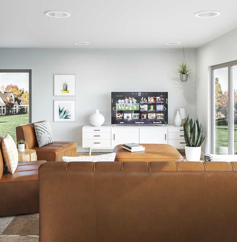 Modern, Minimal Living Room Design by Havenly Interior Designer Jessie