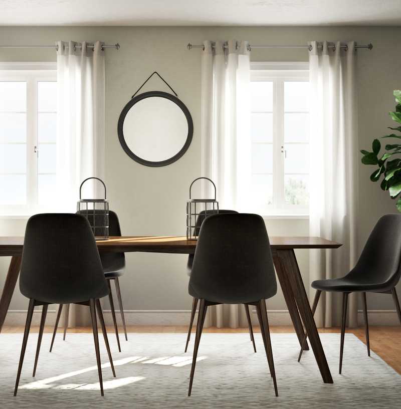 Modern, Midcentury Modern Dining Room Design by Havenly Interior Designer Laura