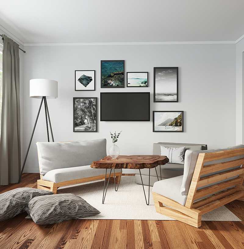 Modern, Eclectic Living Room Design by Havenly Interior Designer Sarah
