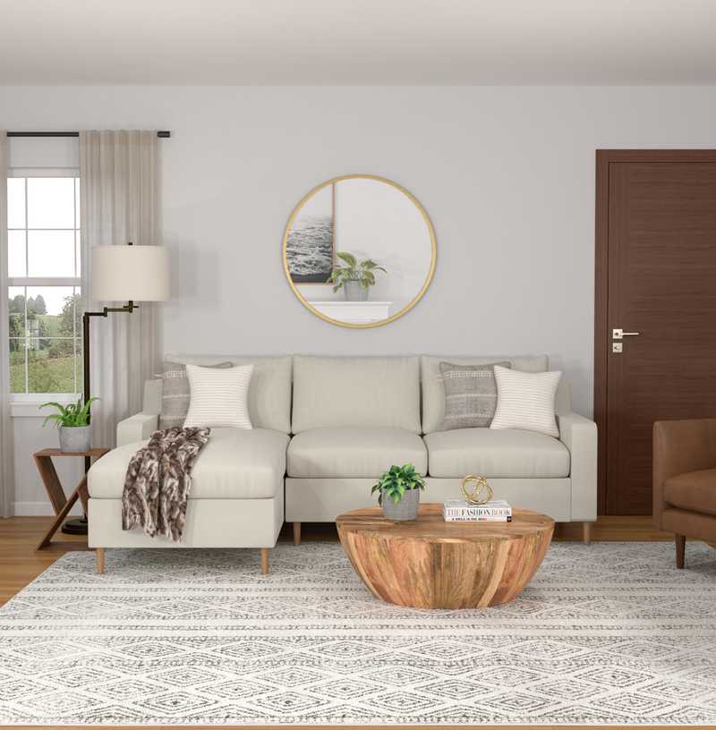 Bohemian, Minimal, Scandinavian Living Room Design by Havenly Interior Designer Marsha