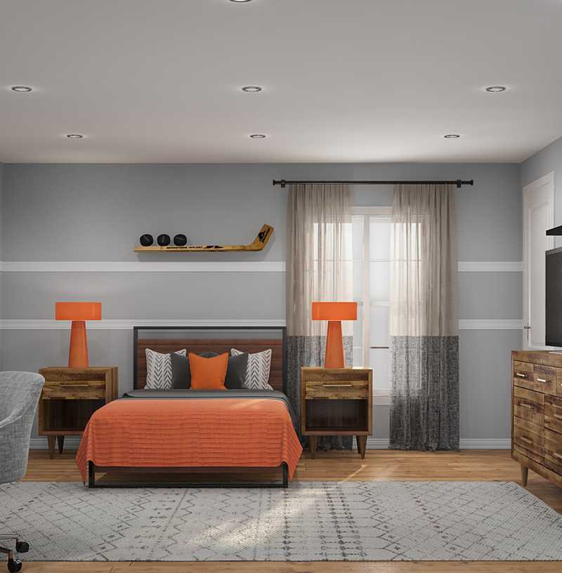 Classic, Industrial, Transitional Bedroom Design by Havenly Interior Designer Sandra