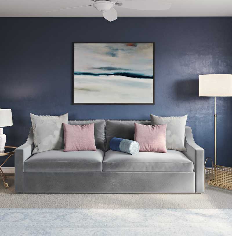 Glam, Transitional Office Design by Havenly Interior Designer Chanel