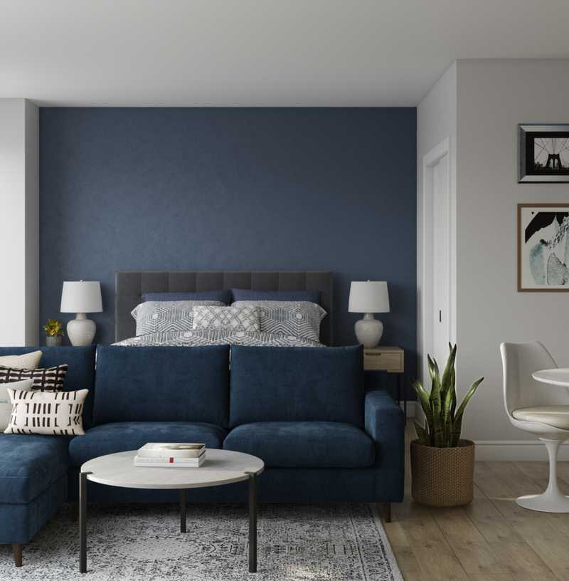 Contemporary Living Room Design by Havenly Interior Designer Mary