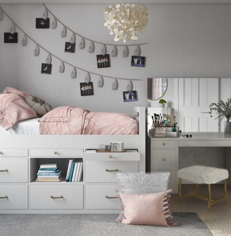 Glam Bedroom Design by Havenly Interior Designer Kacie