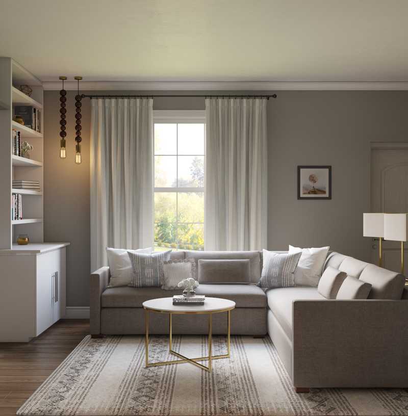 Transitional Living Room Design by Havenly Interior Designer Sara