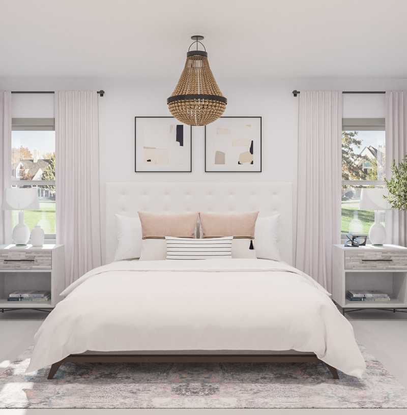 Coastal, Transitional Bedroom Design by Havenly Interior Designer Christy