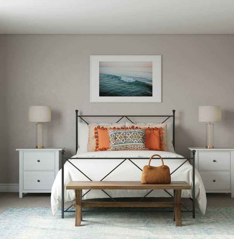 Modern, Bohemian Bedroom Design by Havenly Interior Designer Stephanie