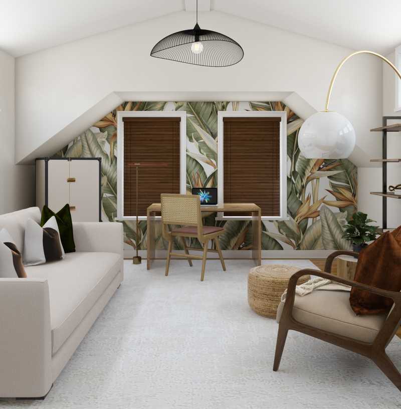 Modern, Eclectic, Bohemian, Scandinavian Office Design by Havenly Interior Designer Elisabeth